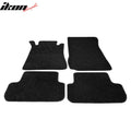 Black Nylon Floor Mat Set