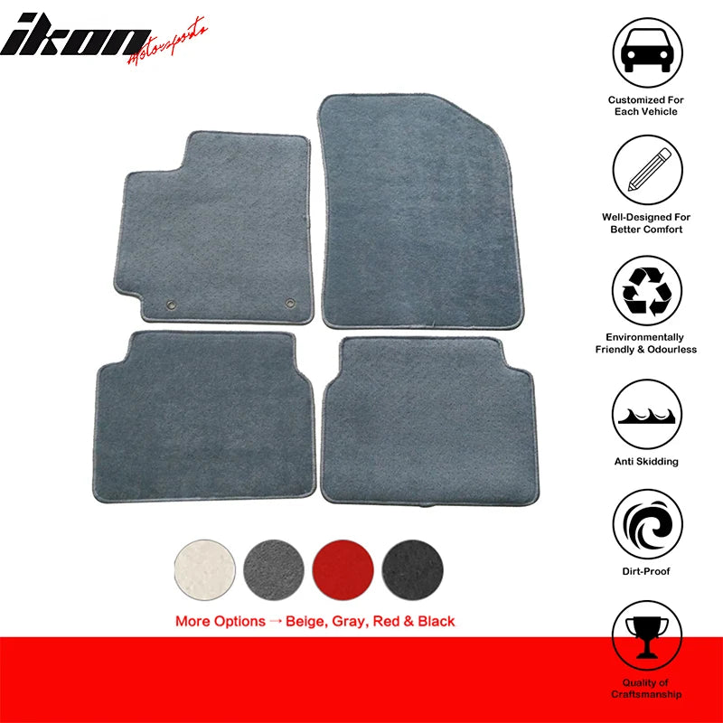 4-Piece Carpet Floor Mat Set