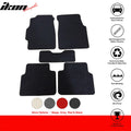 5-Piece Black Carpet Floor Mat Set