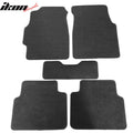 5-Piece Black Carpet Floor Mat Set