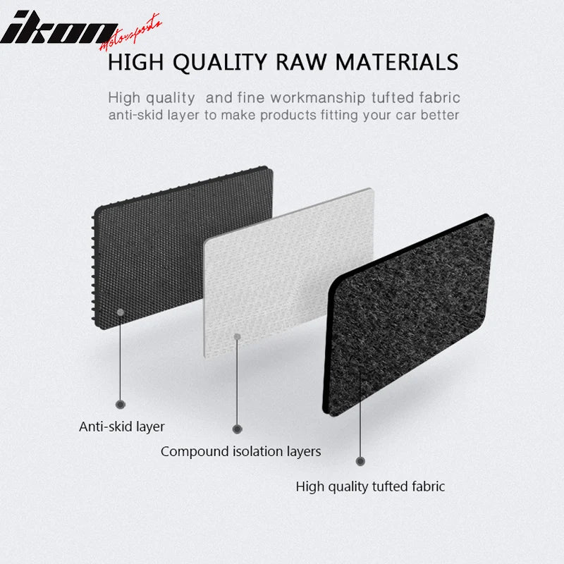 4-Piece Nylon Floor Mat Set