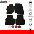 4-Piece Black Nylon Floor Mats