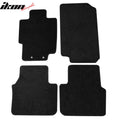 4-Piece Black Nylon Floor Mats