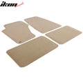 Beige Carpet Floor Mat Set