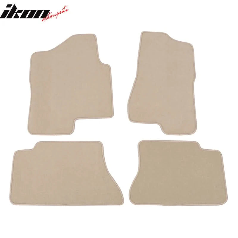 Beige Nylon Floor Mat Set