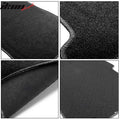 4-Piece Black Nylon Floor Mat Set