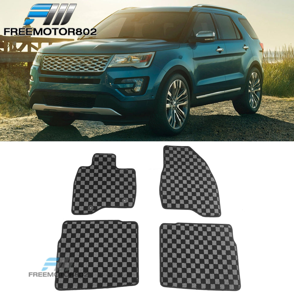 Plaid Floor Mats