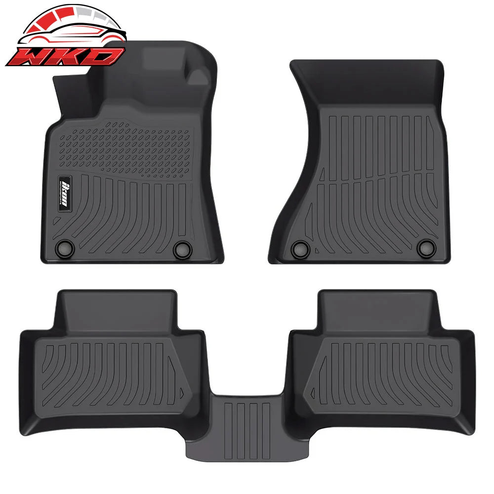 3-Piece Black 3D All-Weather Floor Mats