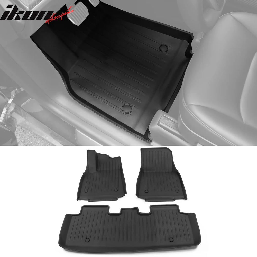 3D Style TPE Black Floor Mats