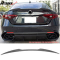 Carbon Fiber Print ABS Trunk Spoiler
