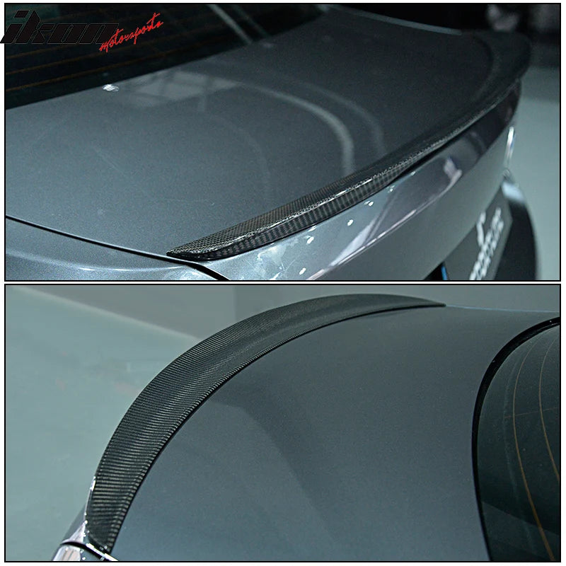 P Style Carbon Fiber Rear Trunk Spoiler