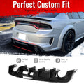 IKON V4 Gloss Black Rear Diffuser