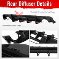 IKON V4 Gloss Black Rear Diffuser