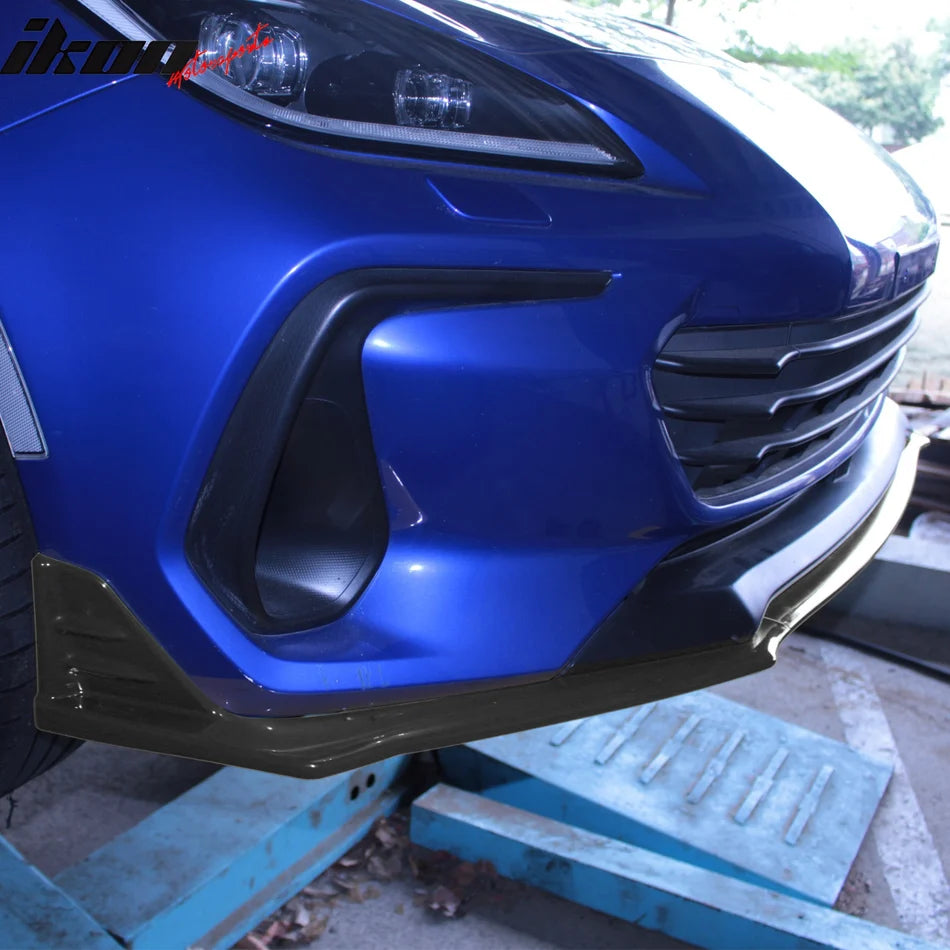 STI Style 3-Piece Front Bumper Lip Spoiler