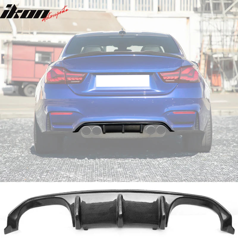 MP Style Carbon Fiber Rear Bumper Diffuser