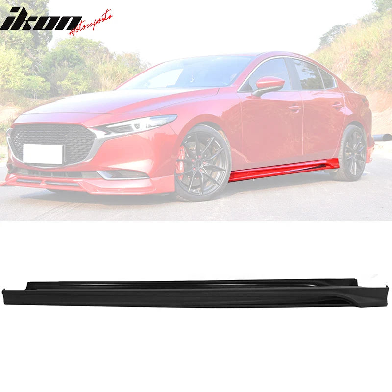Side Skirts Matte Black Polypropylene