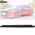 Side Skirts Matte Black Polypropylene