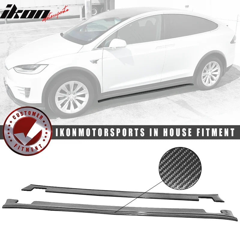 MX Style Carbon Fiber Side Skirts