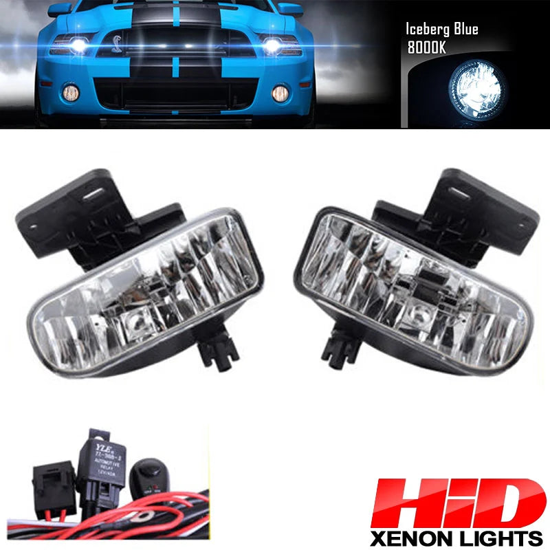 OEM Style Fog Lights with 8000K HID Kit