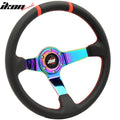 350MM Black CF Print Neo Spoke Steering Wheel