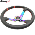 350MM Black CF Print Neo Spoke Steering Wheel