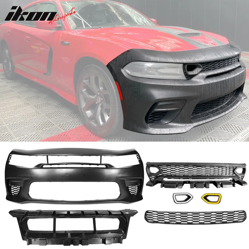 Widebody SRT Front Bumper Cover w/ Grilles and LED