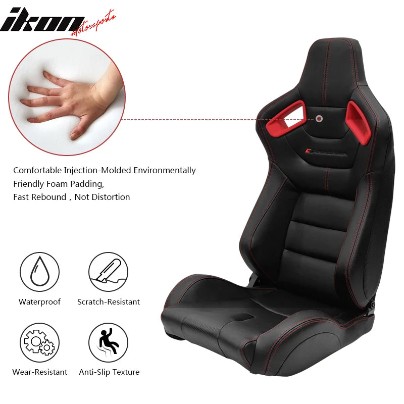 Universal Racing Seat w/ Red Bezel