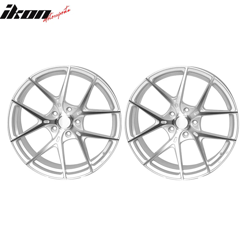 19x8.5 +35 5x114.3 Machine Face w/ Silver Lip Aluminum Wheel