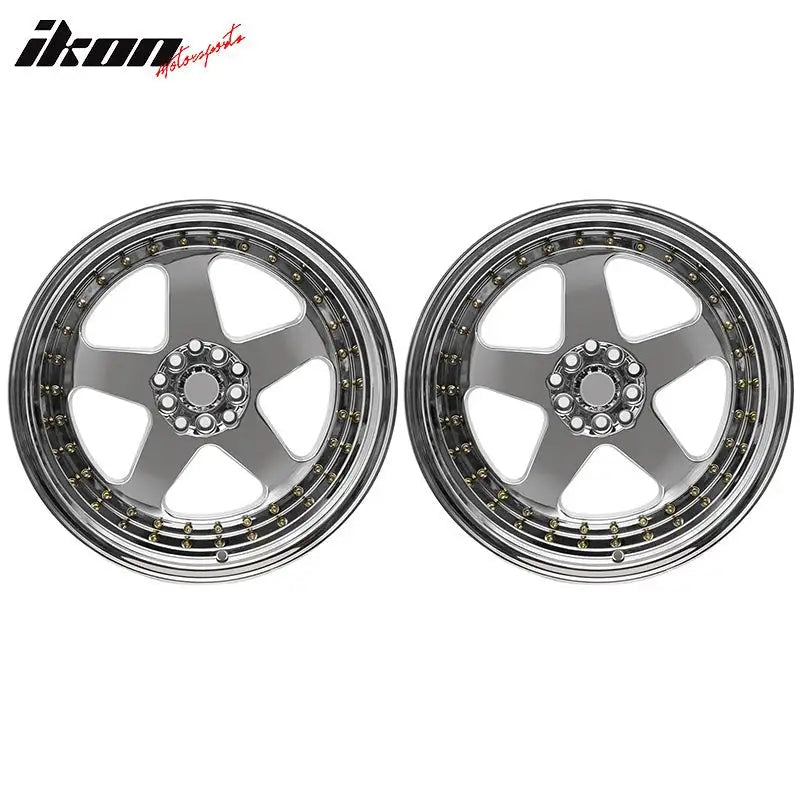 18X10 +30 5X100 / 5X114.3 Step Lip 5 Spoke Wheel