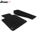 2-Piece Black Carpet Floor Mat Set