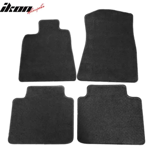 Black Nylon Floor Mat Set