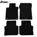 Black Carpeted Floor Mat Set