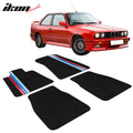 Carpet Floor Mats with 3 Color Strips