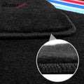 Carpet Floor Mats with 3 Color Strips