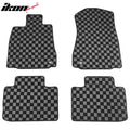 Plaid Floor Mats Set