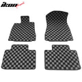 Plaid Floor Mats Set