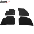 Black Nylon Front and Rear Floor Mat Set