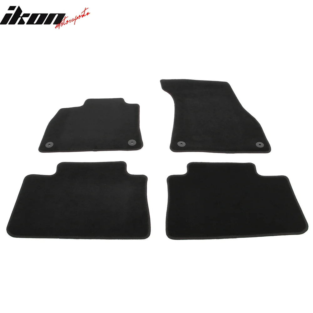 Black Nylon Floor Mat Set
