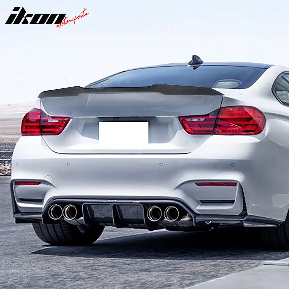 V Style Carbon Fiber Trunk Spoiler