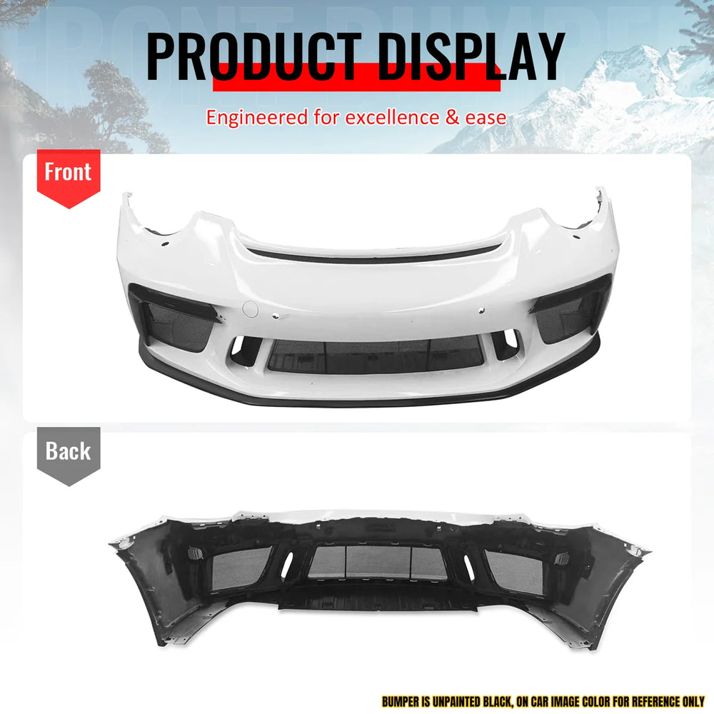 GT3 Style Front Bumper Cover