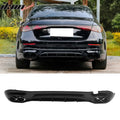 E53 Style Rear Diffuser with Quad Round Exhaust Tips