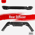 E53 Style Rear Diffuser with Quad Round Exhaust Tips