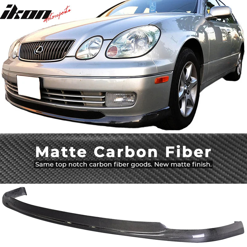 TTE Style Matte Carbon Fiber Front Lip