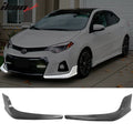 PU Front Bumper Lip Splitter 2-Piece
