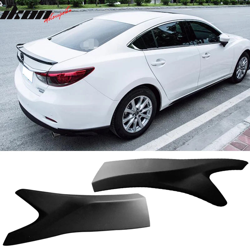 Rear Bumper Lip Diffuser Splitter Aprons 2-Piece Set