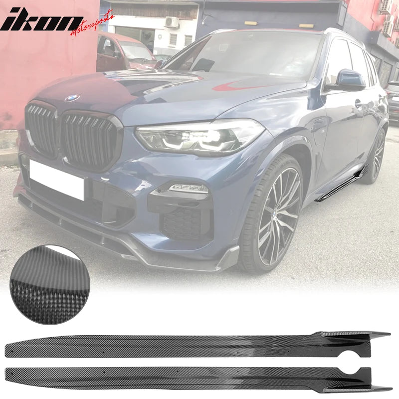 IKON Style Carbon Fiber Print Side Skirts