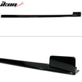 Gloss Black ABS Side Skirt Extension Pair