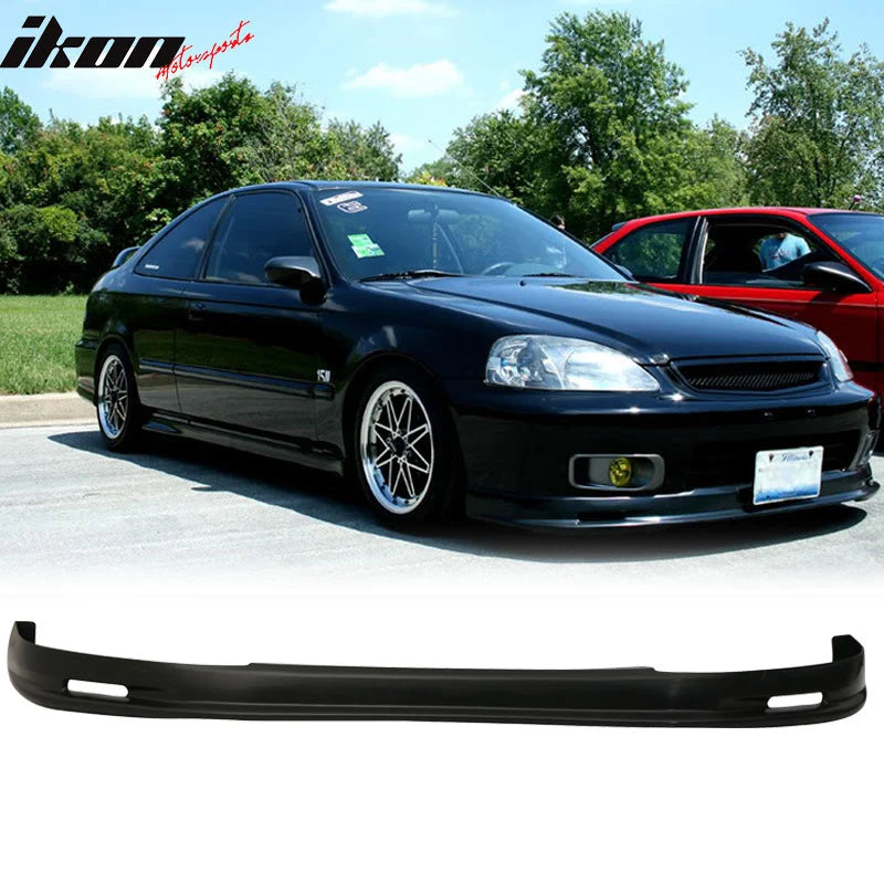 Mugen Style Front Lip and Slim Window Visor Kit