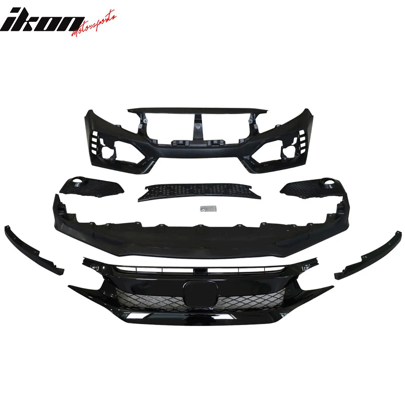 Type R Style CTR Front Bumper Grille Lip Kit