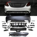 AMG-Style Rear Bumper with Diffuser and Muffler Tips